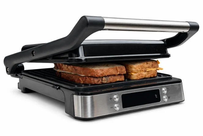 Contactgrill voor drie tosti’s tegelijk
