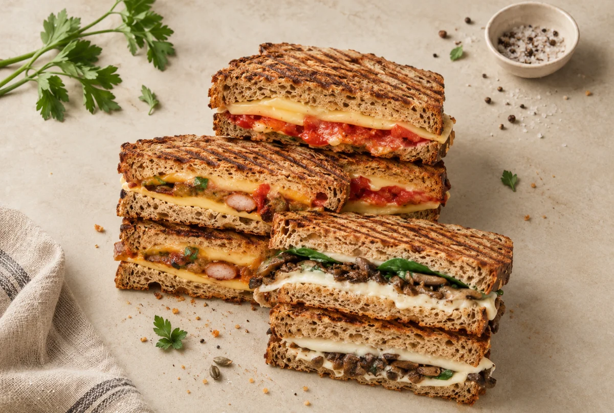 Gegrilde tosti van Golden Break, vers van de contactgrill