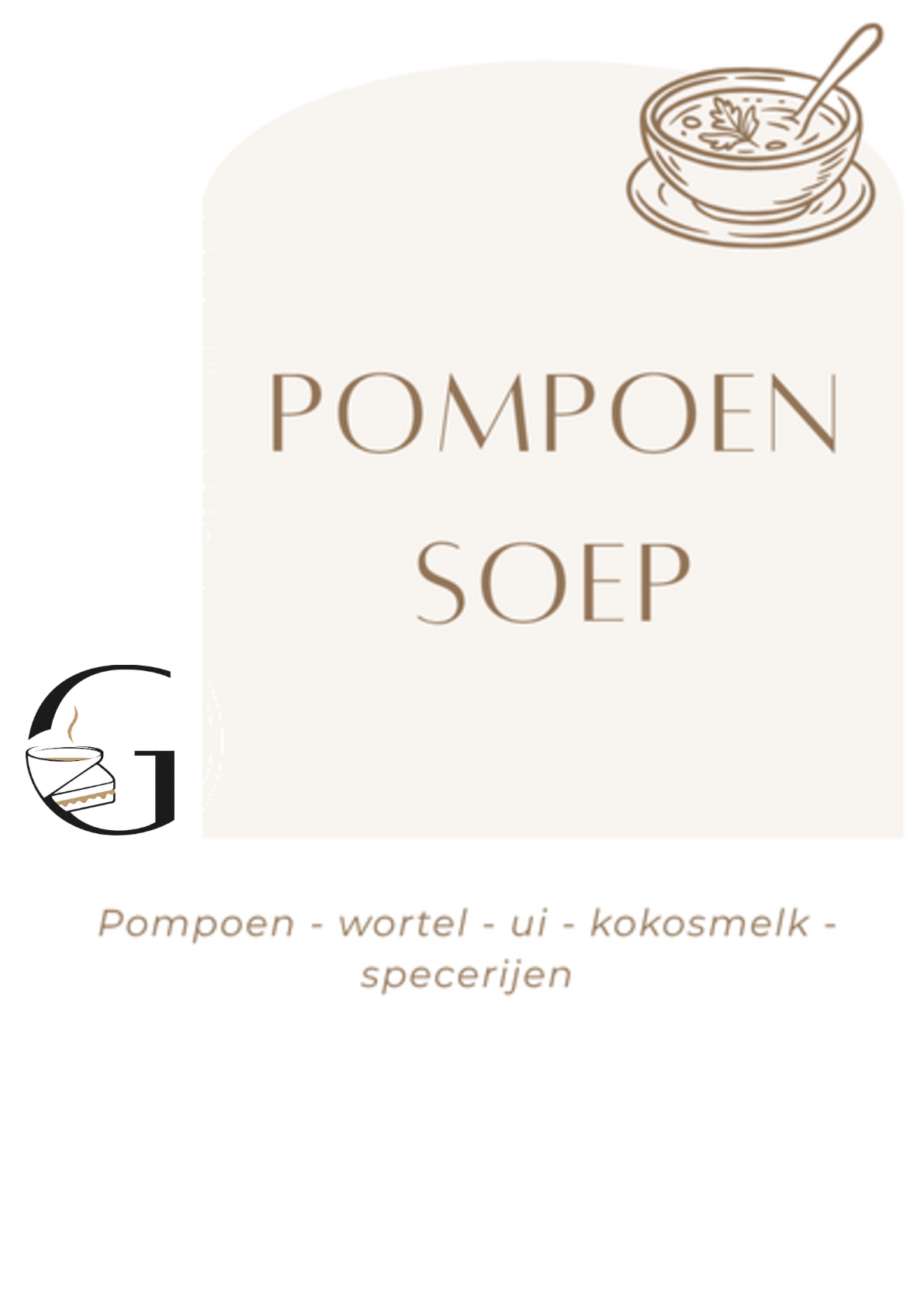 Soepkaart pompoensoep van Golden Break